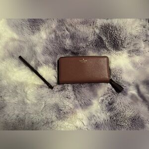 Kate Spade Rose Pink Leather Wristlet Wallet combo